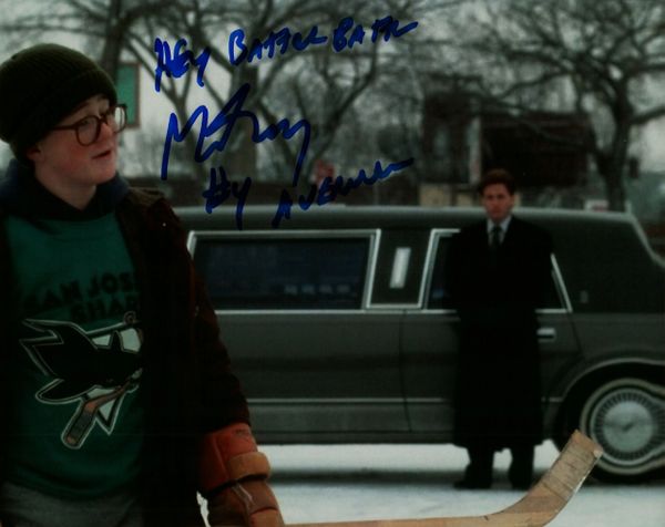 Matt Doherty autograph 8X10, The Mighty Ducks, Averman w/ COOL inscription