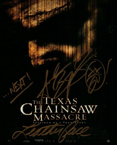 Andrew Bryniarski autograph 8x10, The Texas Chainsaw Massacre, Leatherface