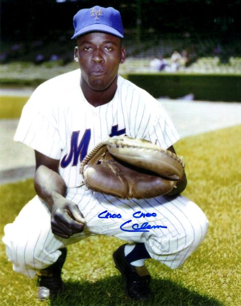 Choo Choo Coleman autograph 8x10, New York Mets