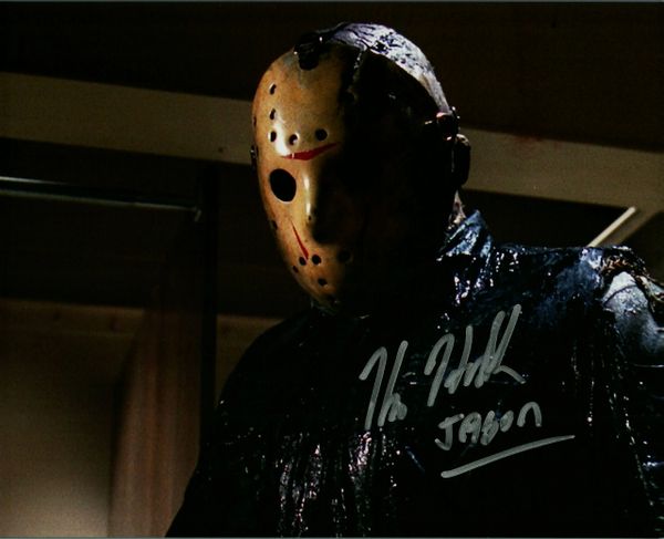 Kane Hodder autograph 8x10, Friday the 13th, Jason Vorhees