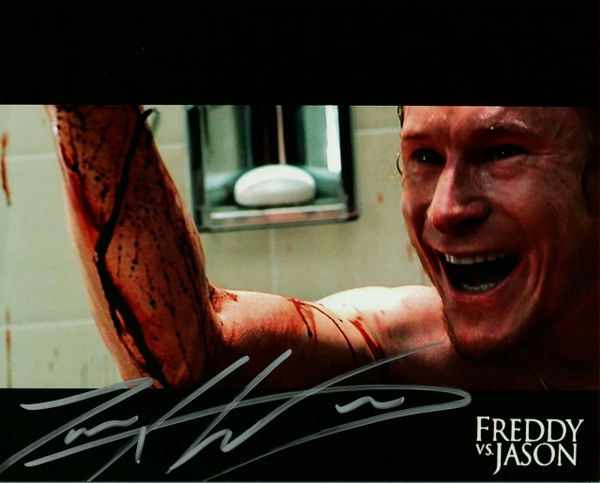 Zack Ward, autographed 8x10, Freddy vs Jason