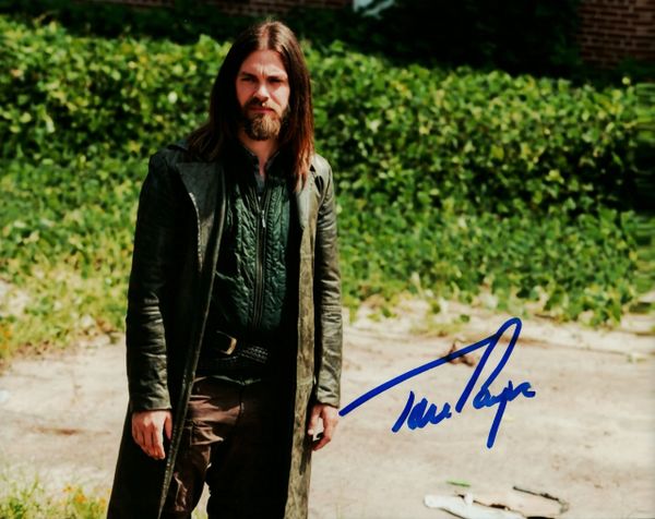 Tom Payne autograph 8x10, The Walking Dead "Jesus"