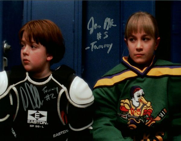 Danny Tamberelli/Jane Plank autograph 8x10, The Mighty Ducks, Tammy & Tommy Duncan