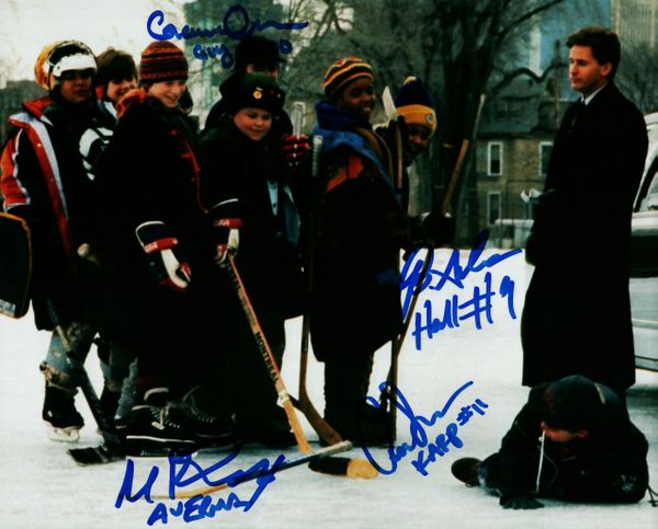 Adams/Doherty/Henson/Schwartz autograph 8x10, Mighty Ducks