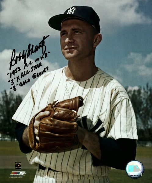 Bobby Shantz, autographed 8x10, New York Yankees, 3 inscriptions