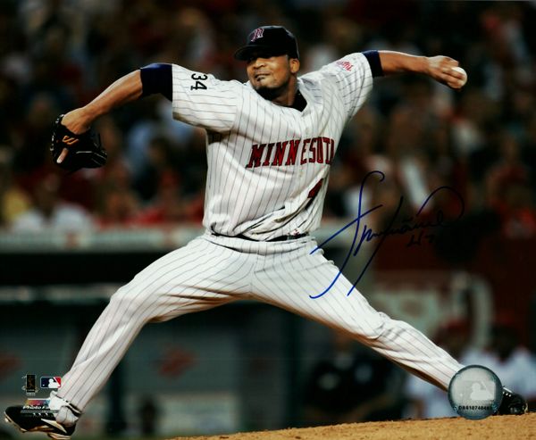 Francisco Liriano autograph 8x10, Minnesota Twins