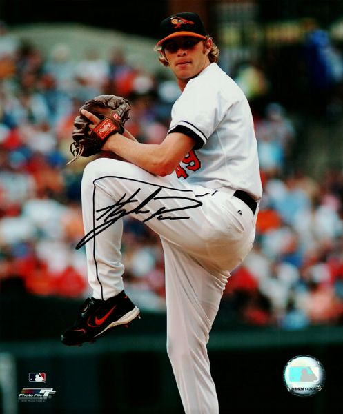 Hayden Penn autograph 8x10, Baltimore Orioles