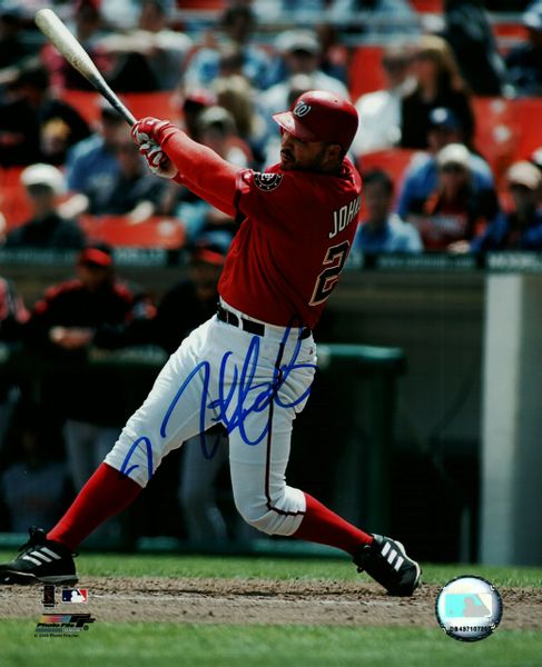 Nick Johnson, autographed 8x10, Washington Nationals