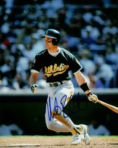 Mike Bordick autograph 8x10, Oakland A's