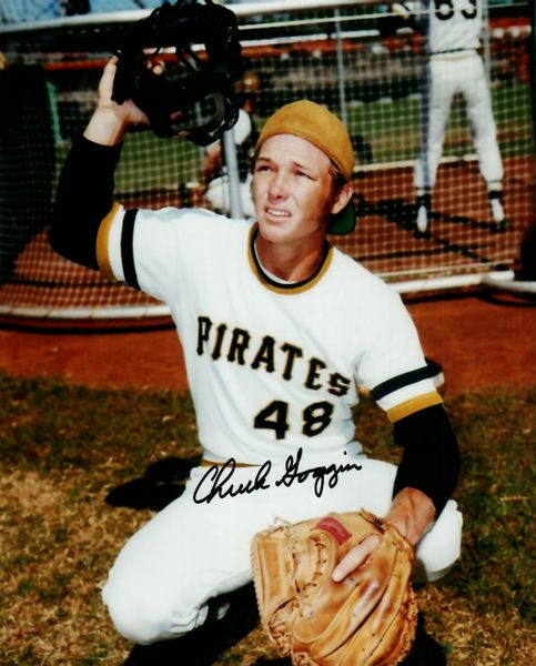 Chuck Goggin autograph 8x10, Pittsburgh Pirates