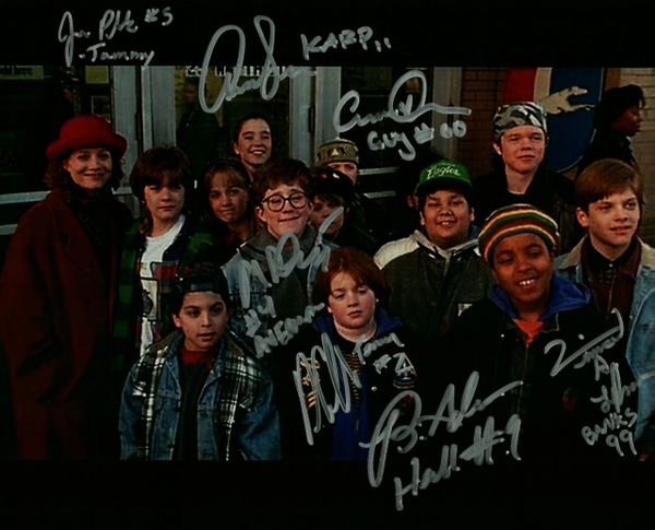 Schwartz/Tamberelli/G. Henson/Doherty/Plank/Adams/Larusso autograph 8x10, The Mighty Ducks, 7 autographs