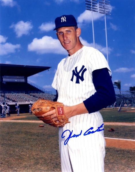Jim Coates autograph 8x10, New York Yankees