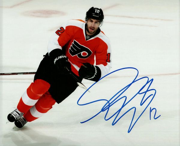 Simon Gagne autograph 8x10, Philadelphia Flyers