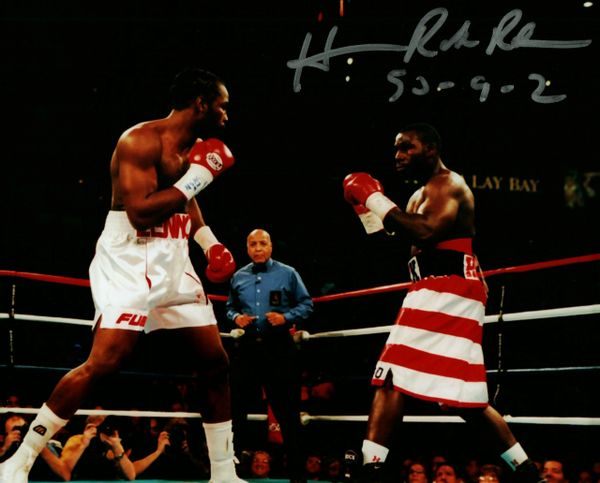 Hasim Rahman autograph 8x10, record inscription