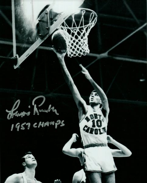 Lennie Rosenbluth autograph 8x10, UNC Tarheels, 1957 Champs