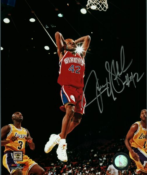 Jerry Stackhouse autograph 8x10, Philadelphia 76ers