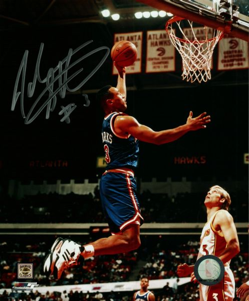 John Starks autograph 8x10, New York Knicks