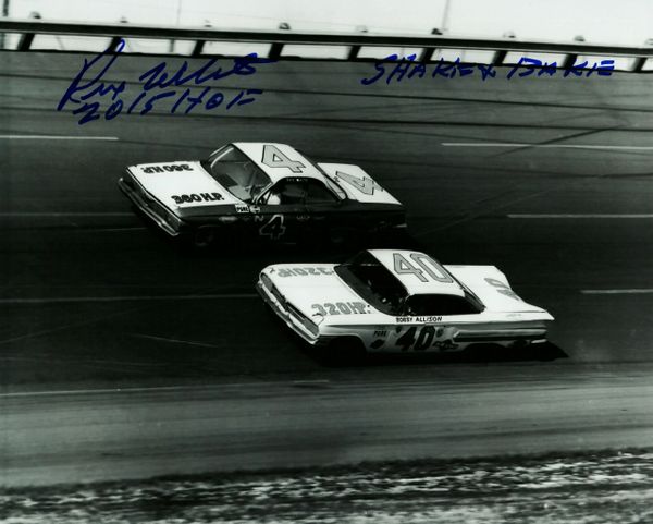 Rex White autograph 8x10, Nascar, 2 Inscriptions, RARE & COOL inscription