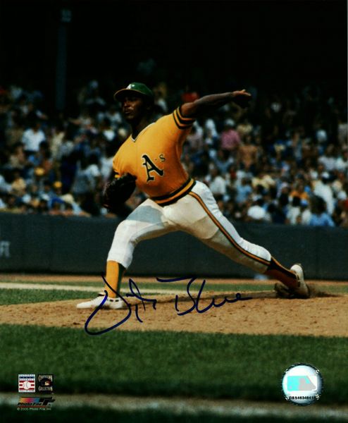 Vida Blue autograph 8x10, Oakland A's