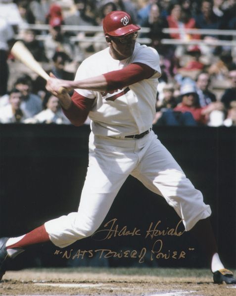 Frank Howard autograph 8x10, Washington Senators, "Nats Tower of Power"