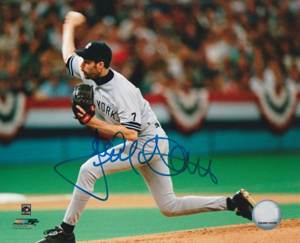 Jack McDowell autograph 8x10, New York Yankees