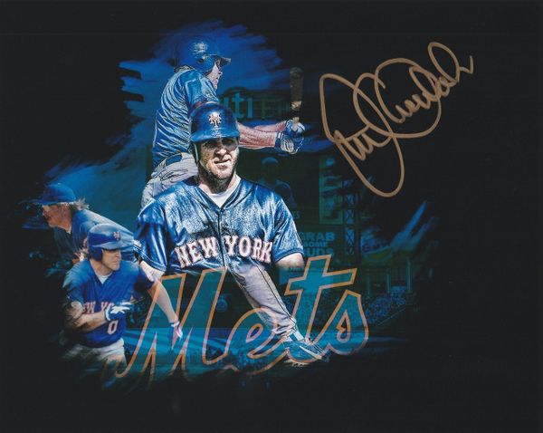 Joe Orsulak autograph 8x10, New York Mets