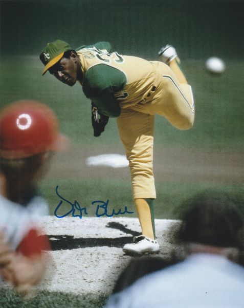 Vida Blue autograph 8x10, Oakland A's