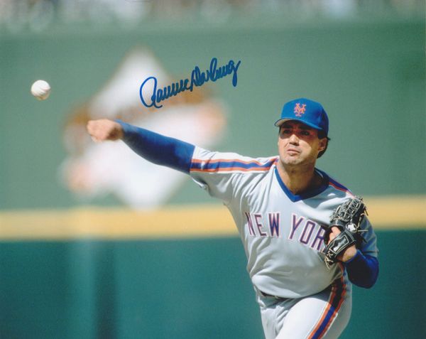Ron Darling autograph 8x10, New York Mets