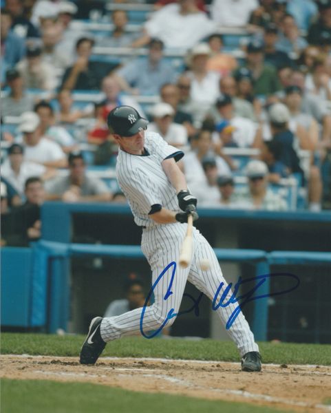 Chris Widger autograph 8x10, New York Yankees