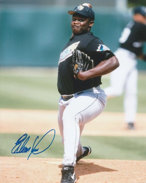 Esteban Yan autograph 8x10, Tampa Bay Devil Rays