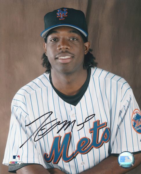 Lastings Milledge autograph 8x10, New York Mets