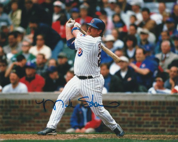 Matt Stairs autograph 8x10, Chicago Cubs