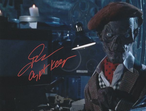 John Kassir autograph 8x10, Tales From The Crypt, Crypt Keeper