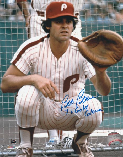 Bob Boone autograph 8x10, Philadelphia Phillies, 7x Gold Glove