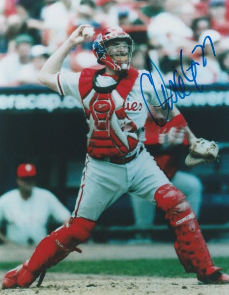 Chris Coste autograph 8x10, Philadelphia Phillies