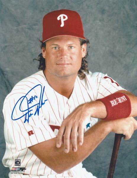 Darren Daulton autograph 8x10, Philadelphia Phillies