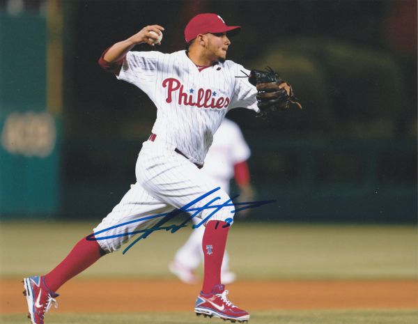Freddy Galvis autograph 8x10, Philadelphia Phillies