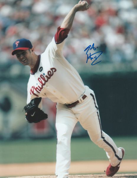 J.A. Happ autograph 8x10, Philadelphia Phillies