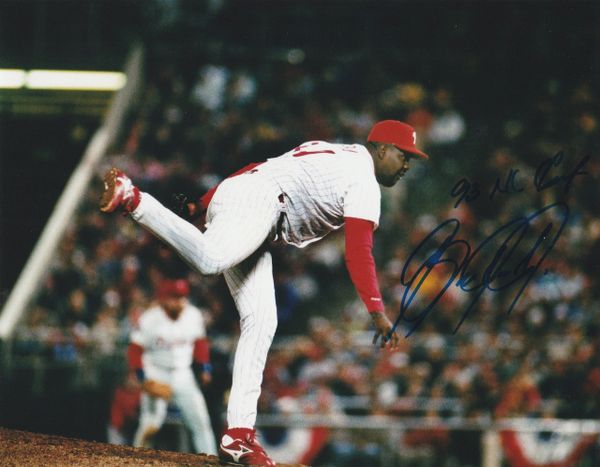Ben Rivera autographed 8x10, Philadelphia Phillies, 93 NL Champs