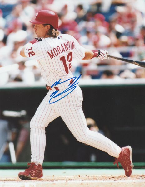 Mickey Morandini autograph 8x10, Philadelphia Phillies