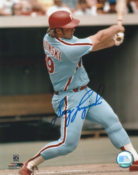 Greg Luzinski autograph 8x10, Philadelphia Phillies