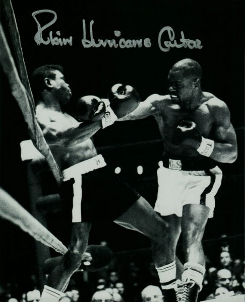 Rubin Carter autograph 8x10, "The Hurricane"