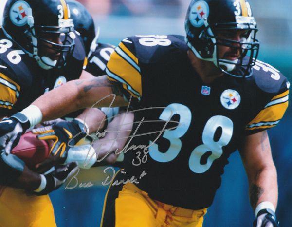 Jon Witman autograph 8x10, Pittsburgh Steelers, Bus Driver