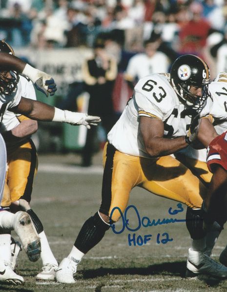 Autographed DERMONTTI DAWSON 8X10 Pittsburgh Steelers Photo