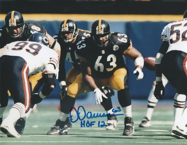 Dermontti Dawson autograph 8x10, Pittsburgh Steelers, HOF 12