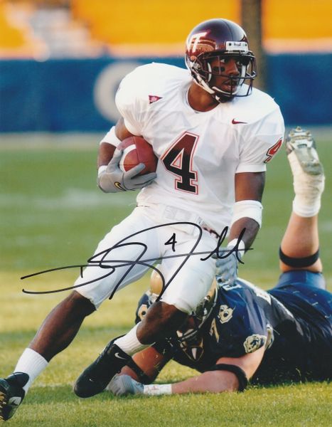 DeAngelo Hall autographed 8x10, Virginia Tech