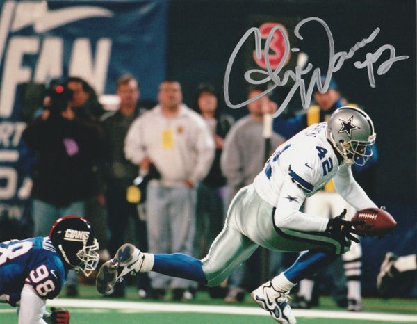 Chris Warren Autographed Dallas Cowboys Game Issued White Jersey BAS –  Denver Autographs