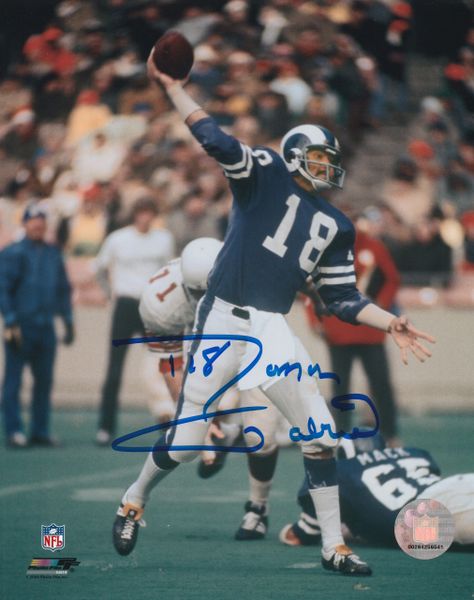 Roman Gabriel autograph 8x10, Los Angeles Rams