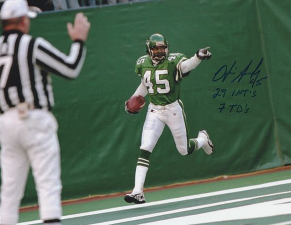 Otis Smith autograph 8x10, New York Jets, cool inscriptions!