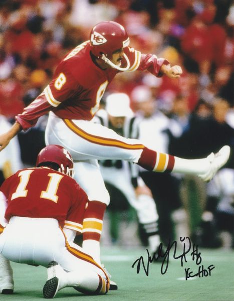 Nick Lowery autograph 8x10, Kansas City Chiefs, KC HOF